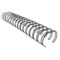 Wire-o para Encadernação 2X1 A4 Preto 3/4 para 140fls 36un