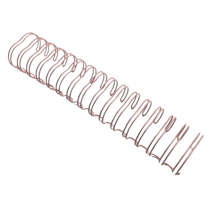Wire-o para Encadernação 2x1 A4 Rosa Bebê 7/8 para 180 fls 04un