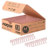 Wire-o para Encadernação 2x1 A4 Rose Gold 1 1/4 270 fls 12un