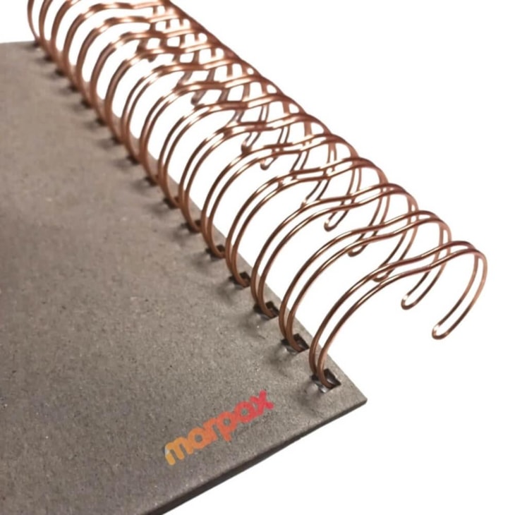 Wire-o para Encadernação 2X1 A4 Rose Gold 7/8 180fls 24Un