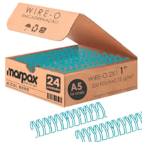 Wire-o para Encadernação 2x1 A5 Azul Bebê 1