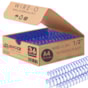 Wire-o para Encadernação 3x1 A4 Azul 1/2 para 95 fls 36un