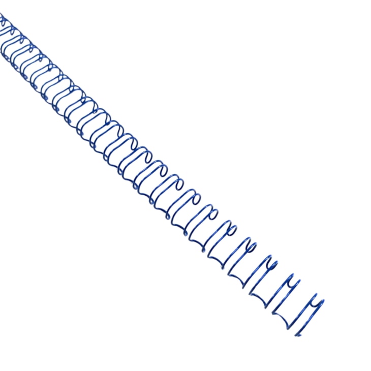 Wire-o para Encadernação 3X1 A4 Azul 3/8 para 60fls 48un