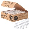Wire-o para Encadernação 3x1 A4 Branco 5/16 até 50fls 60un