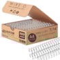 Wire-o para Encadernação 3x1 A4 Prata 7/16 para 85fls 100un