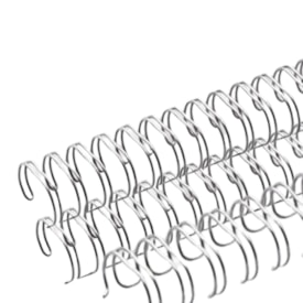 Wire-o para Encadernação 3x1 A4 Prata 7/16 para 85fls 48un