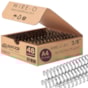 Wire-o para Encadernação 3x1 A4 Preto 3/8 para 60 fls 48un