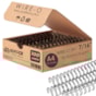Wire-o para Encadernação 3x1 A4 Preto 7/16 para 85fls 100un