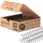 Wire-o para Encadernação 3x1 A4 Preto 9/16 até 110fls 36un
