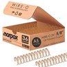 Wire-o para Encadernação A5 5/8 2x1 para 120fls Bronze 36un