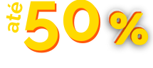 Até 50% de desconto na oferta relâmpago